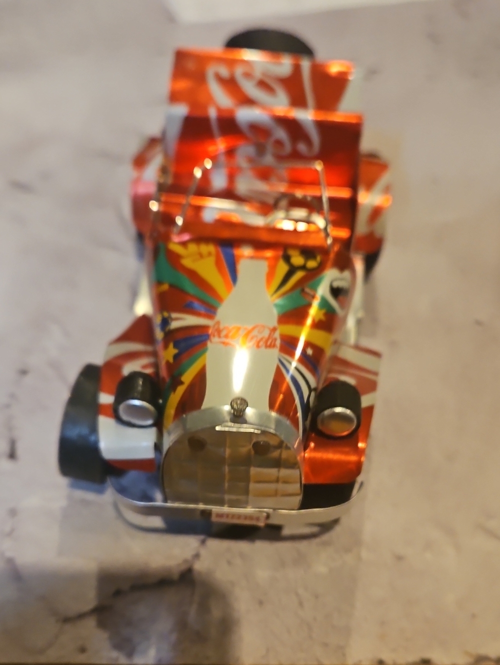 🌟3/$25🌟 handmade toy car crafted from recycled Coca-Cola aluminum soda cans.
